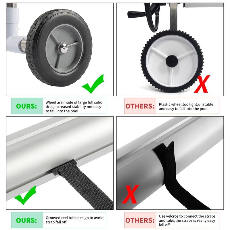 Outdoor Aluminum Inground Solar Cover Swimming Pool Cover Reel