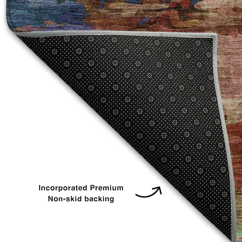 Premium Washable Super Soft Abstract Ombre Mayfield Rug