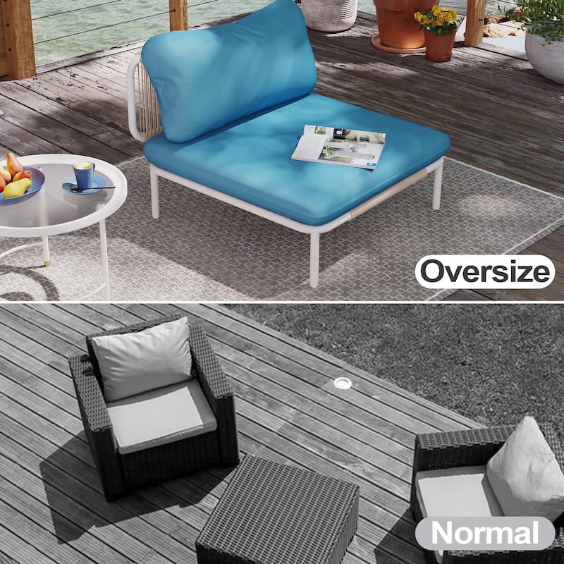 Pellebant Outdoor Sectional Sofa Patio Conversation Seating Set