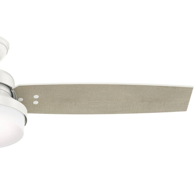 Hunter Fan Sentinel Brushed Nickel 52-inch Ceiling Fan with 3 Reversible Blades - Silver