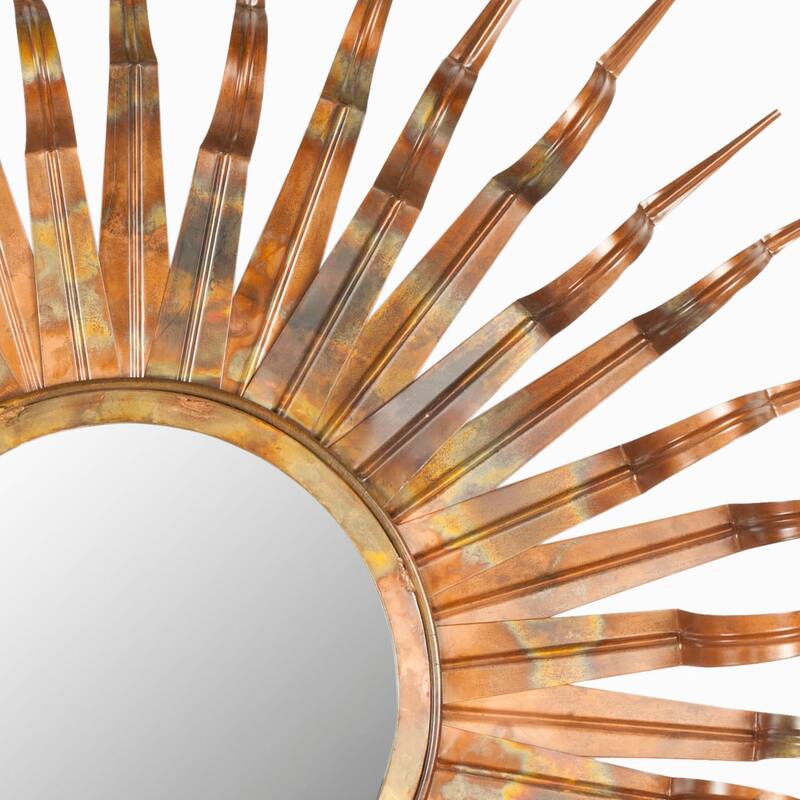 SAFAVIEH Handmade Magan Art Solar Sunburst 36-inch Decorative Mirror - 36" x 36" x 1.5" - 37Wx2Dx37H