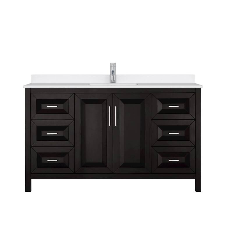 Wyndham Collection WCV252560S-QTZ-UNSMXX Daria 60" Free Standing