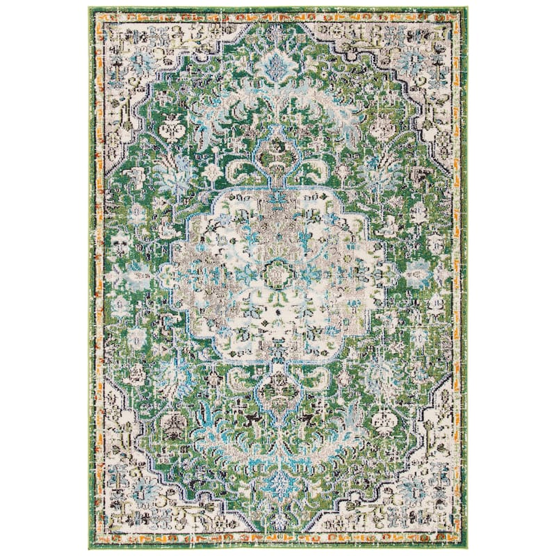 SAFAVIEH Madison Sabire Boho Medallion Distressed Rug