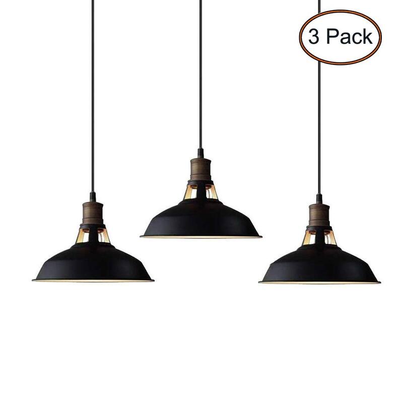 Carbon Loft Kamari Industrial Mini Metal Barn Pendant Light (Set of 3)