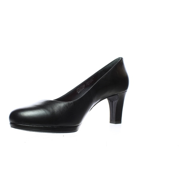 rockport black pumps