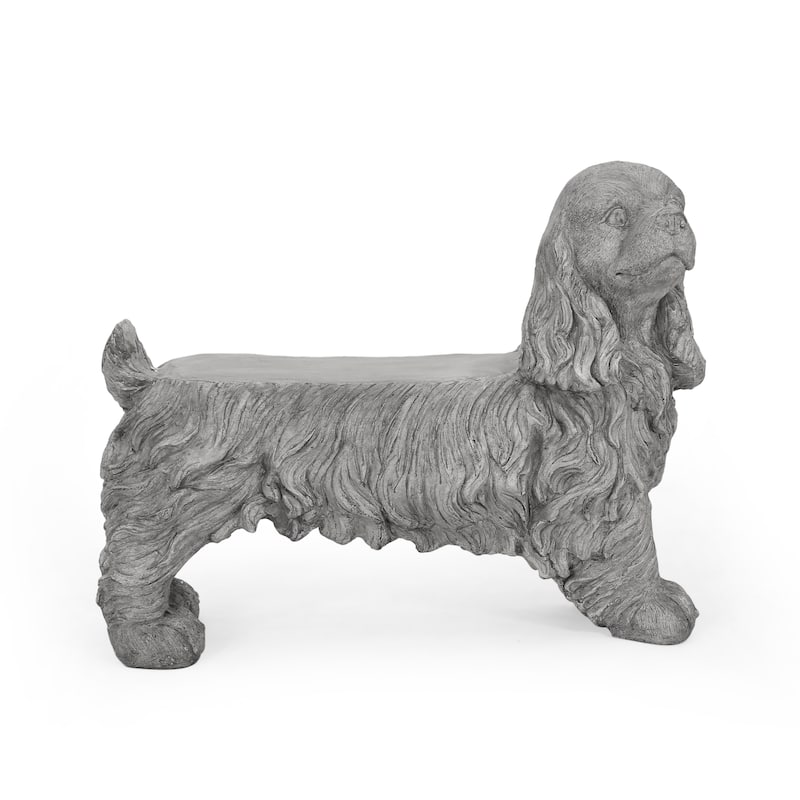 Carlysle Cocker Spaniel Dog Bench by Christopher Knight Home - N/A