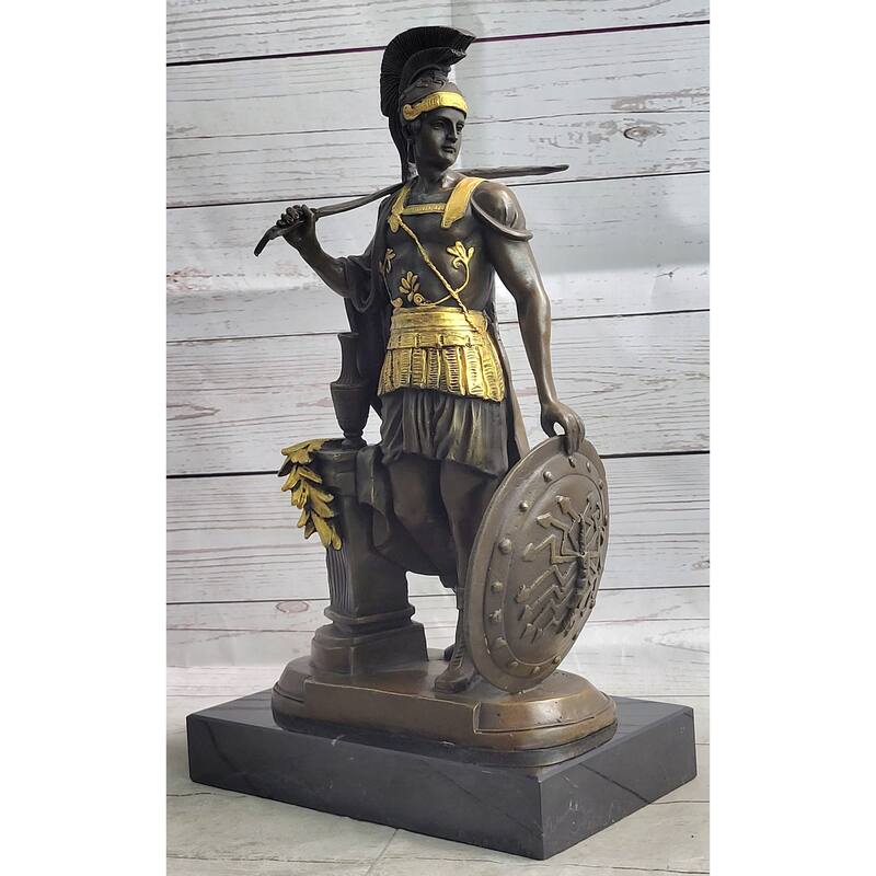 Greek Warrior Hero Odysseus Achilles Leonidas Sparta Athens Bronze Sculpture Statue