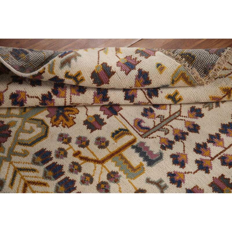 All-Over Kazak Area Rug Hand-Knotted Wool Carpet - 5'1"x 7'11"