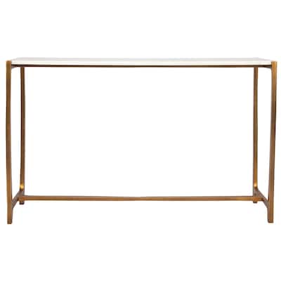 Uttermost Affinity White Marble Console Table - 47"W x 30"H x 13"D
