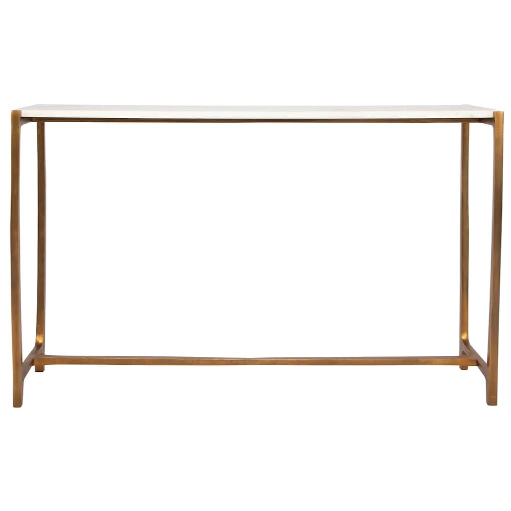 Uttermost Affinity White Marble Console Table - 47"W x 30"H x 13"D