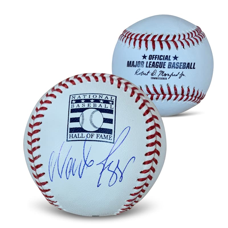 Wade Boggs Autographed Hall of Fame HOF Logo Signed Baseball Beckett COA With UV Display Case - 8'6" x 11'6"
