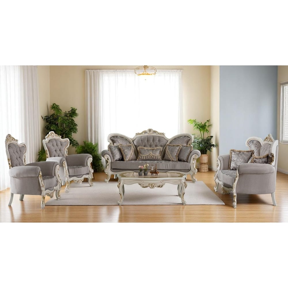 Nostra 4 Pieces Living Room Sets 2 Sofa 2 Chair