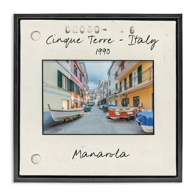 Stupell Vintage Travel Italy View Framed Floater Canvas Wall Art Design By Danita Delimont