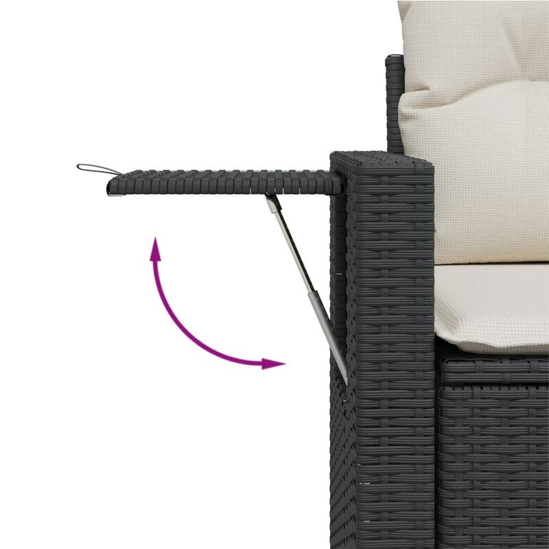 vidaXL Garden Sofa Set 13 Piece with Cushions Outdoor Sofa Set Poly Rattan
