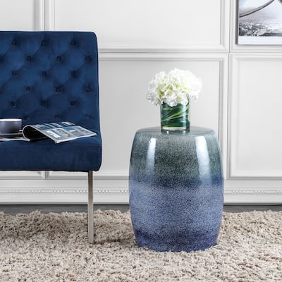 SAFAVIEH Carra Ombre Ceramic Decorative Garden Stool