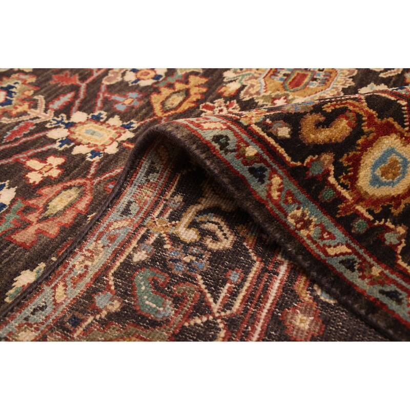 ECARPETGALLERY Hand-knotted Jules Sultane Black Wool Rug - 4'0 x 6'1