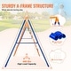 preview thumbnail 19 of 33, Swing Sets for Backyard, Toddler Swing Set Foldable Metal Stand, Easy to Assemble, Swingset Indoor/Outdoor