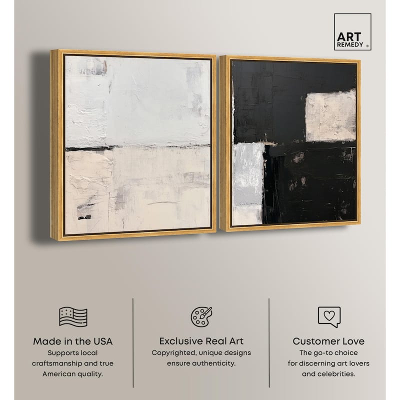 Shattered Symmetry I Canvas Set of 2 by Art Remedy