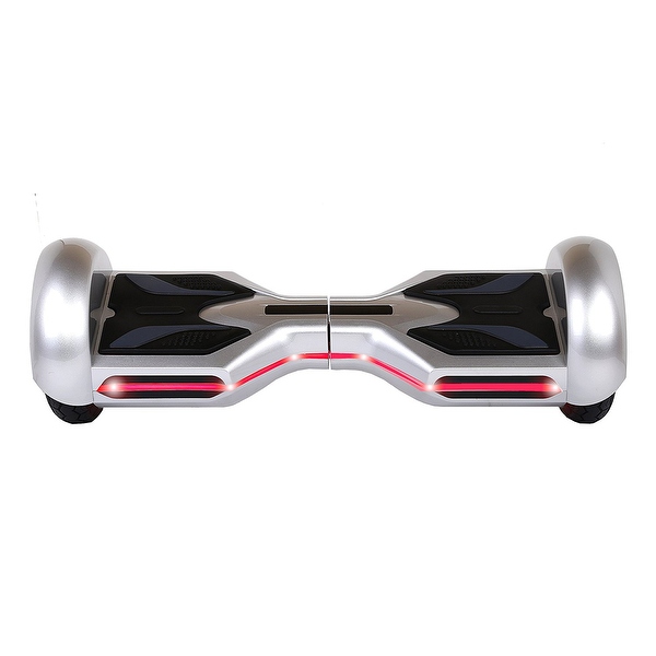 Silver hoverboard with 2025 bluetooth
