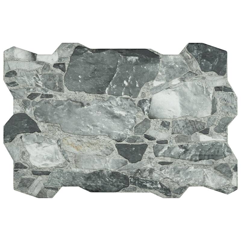 Merola Tile Rambla Grafito 15.75" x 23.75" Porcelain Floor and Wall Tile