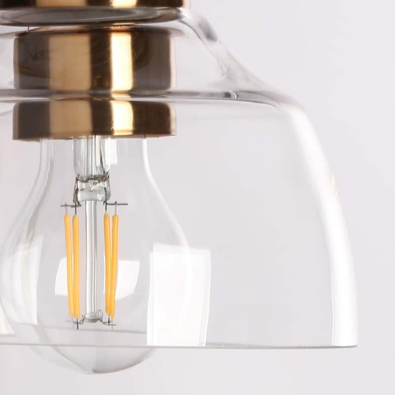 Modern Farmhouse 1/3/4-Light Gold Black Bathroom Vanity Light Glass Wall Sconces
