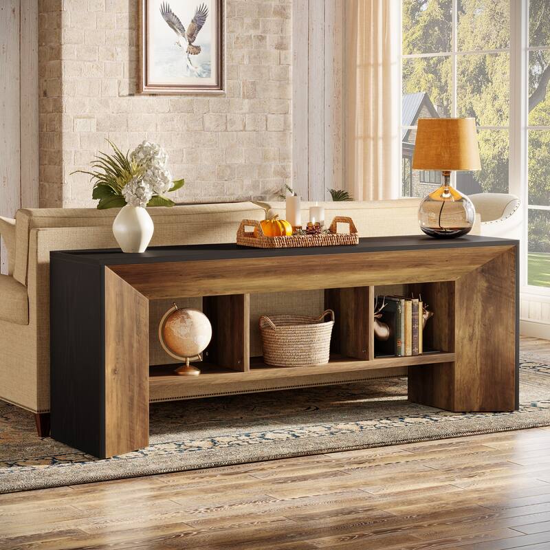  TV Stand with 3 Cubes Storage Organizer