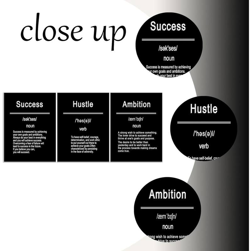 Inspirational Canvas Wall Art Poster Print Motivational Success