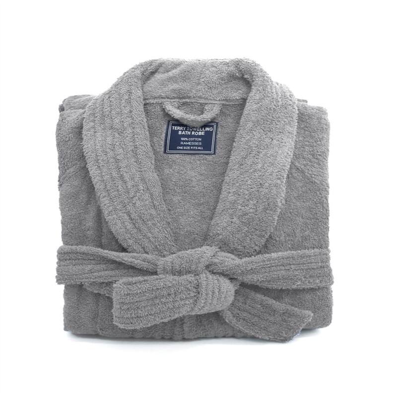 Bathrobe Mens - Sliver