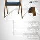 preview thumbnail 32 of 90, Set of 2/4/6 - Santana Mid-Century Modern Upholstered Wood Dining Chairs