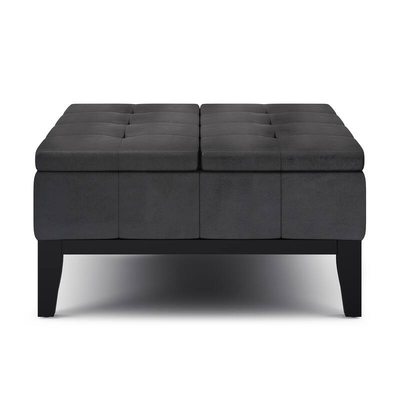 WYNDENHALL Lancaster 36-in. Wide Contemporary Square Table Ottoman