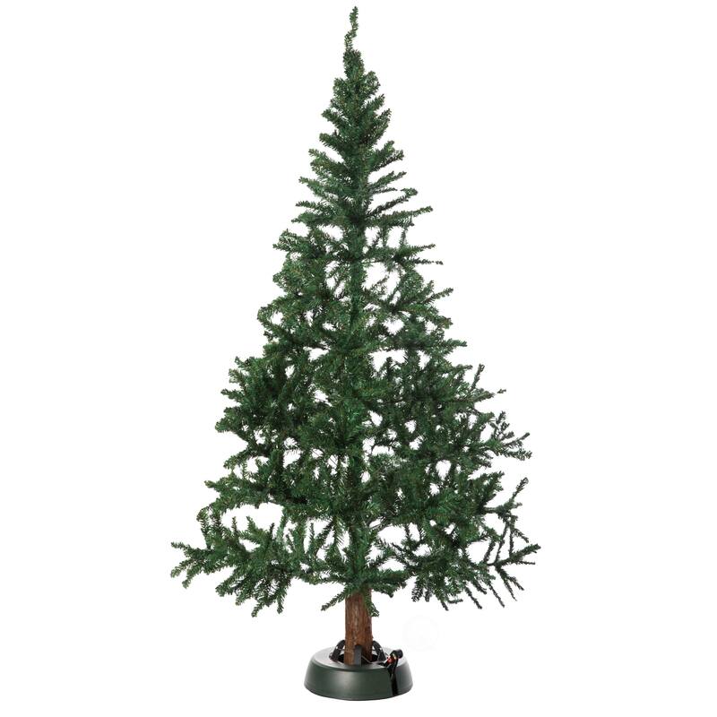 Automatic Plastic Green Foot Pedal Christmas Tree Stand, Large 14.5-inch Dia x 3.5-inch Height