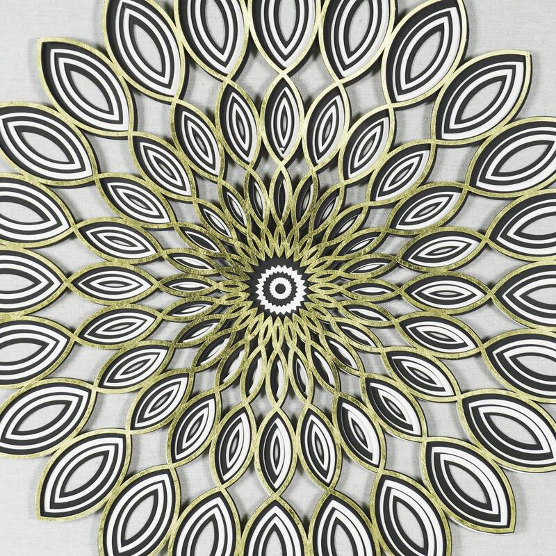 HUJI Abstract Geometry Art Shadow Box Wall Decor