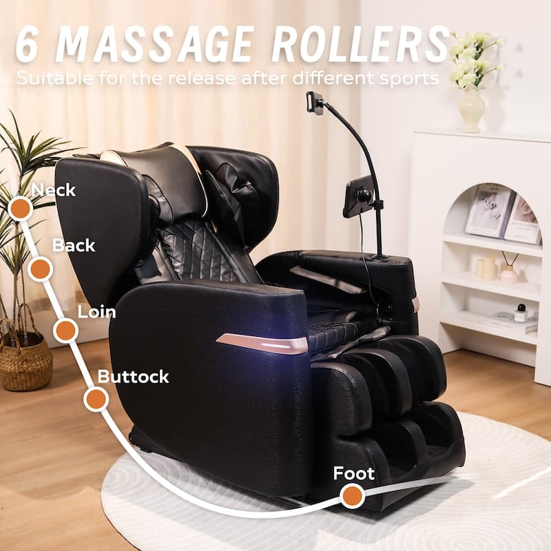 GDFStudio - Lumina Series Massage Chair Recliner with Zero Gravity & Full-Body Air Pressure