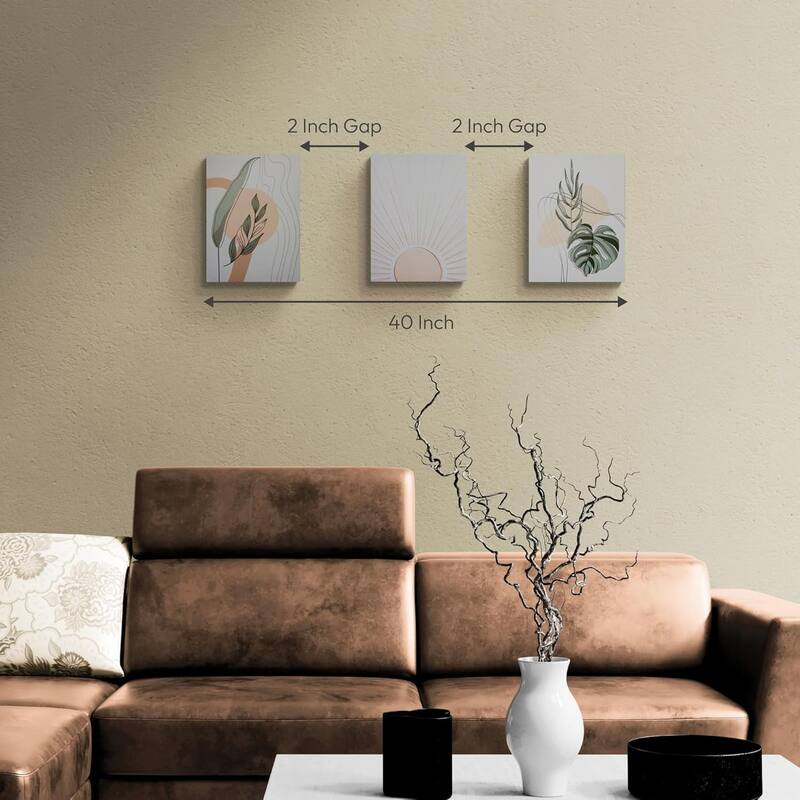 Botanical Boho Decor 3 piece wall art