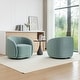 preview thumbnail 63 of 107, SEYNAR Modern Glam Velvet Upholstered 360 Degree Swivel Accent Armchair Set of 2