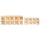 preview thumbnail 8 of 11, SAFAVIEH Home Aria Antique Ivory/Natural Brown Resin/Mango Wood Decorative Box Set of 2 - 9"W x 6"D x 4"H