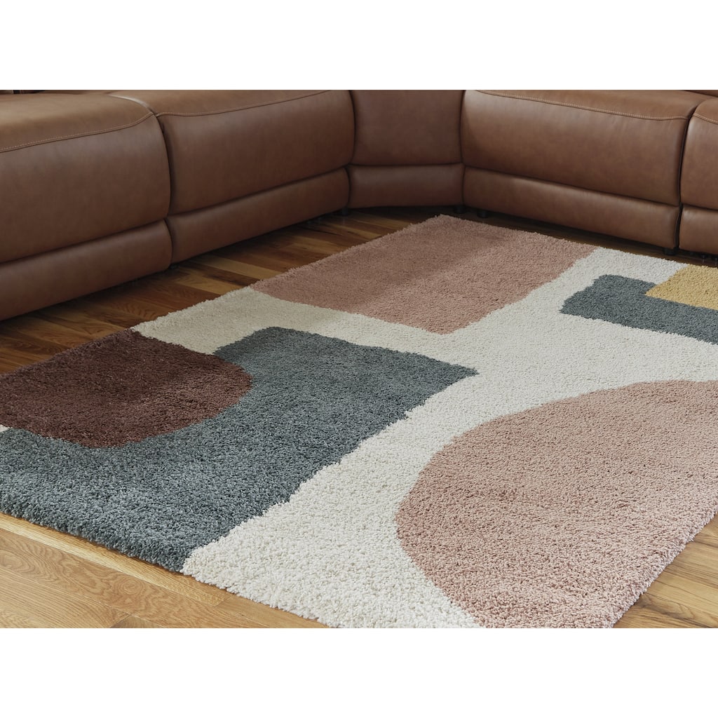 Signature Design by Ashley Flynnwick Beige/Brown 8' x 10' Rug - 94.48" W x 120.1" D x 1.18" H