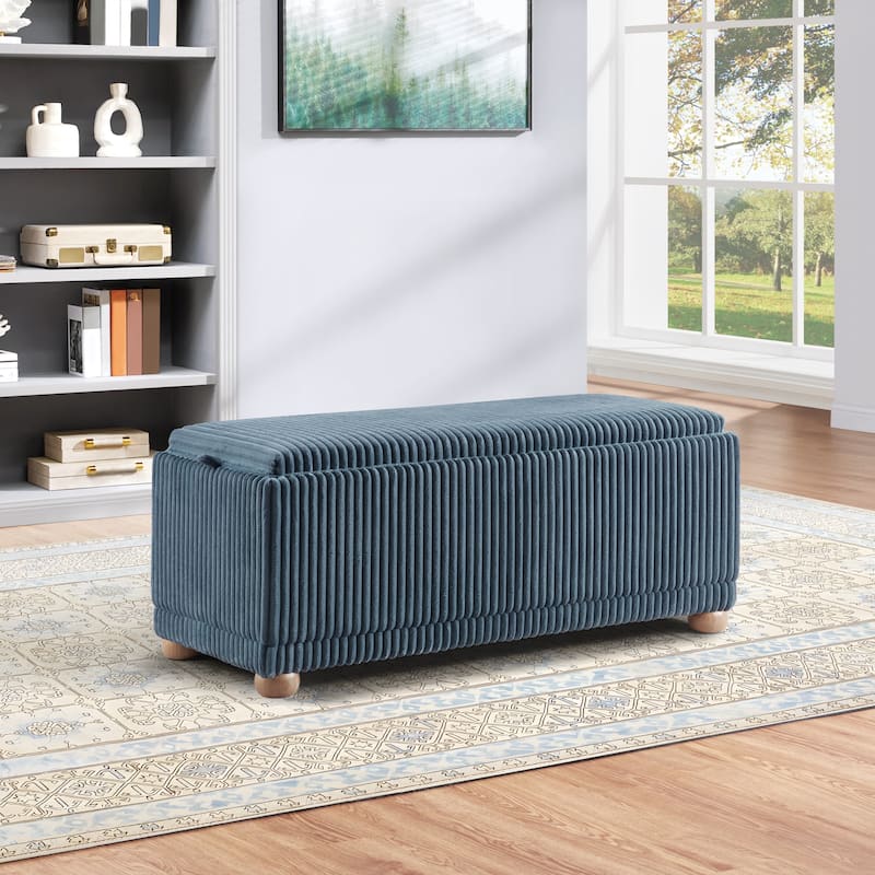 Sahara Storage Bench - Blue Cord