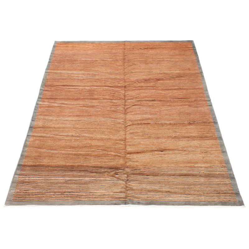 ECARPETGALLERY Hand-knotted Peshawar Ziegler Light Brown Wool Rug - 6'0 x 9'1