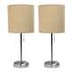 Option Brushed Steel/Tan Shade