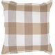 preview thumbnail 3 of 1, Annita Large Plaid Farmhouse Duvet Set Euro Sham