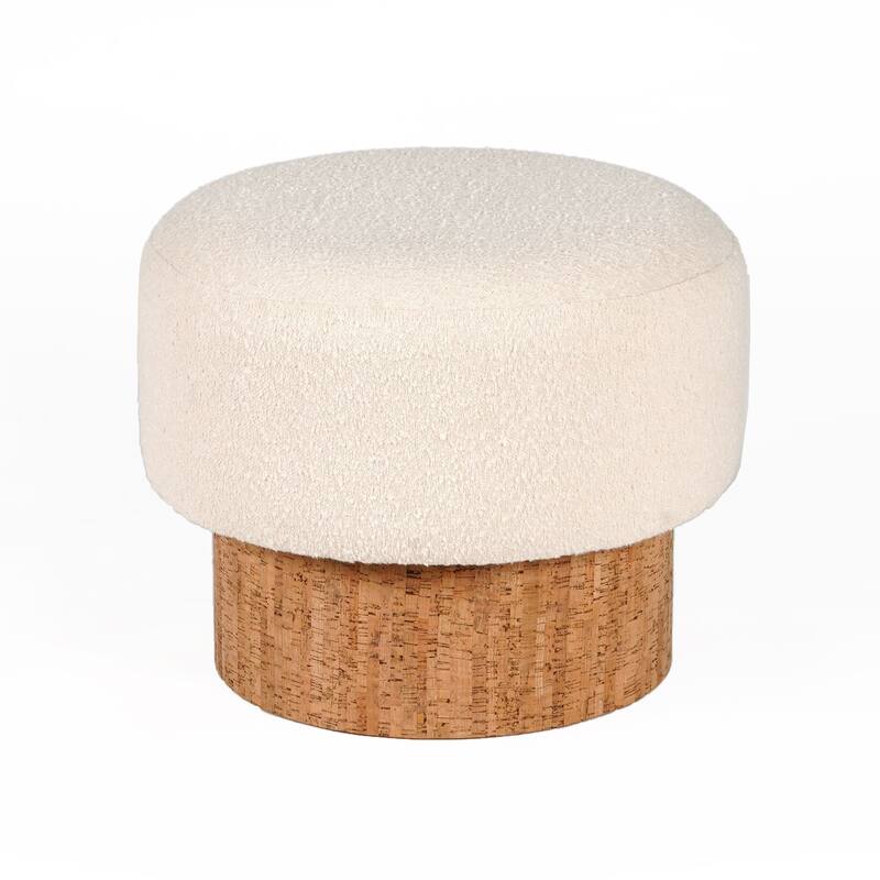 Jubilee 16" Tall Accent Stool, Cream
