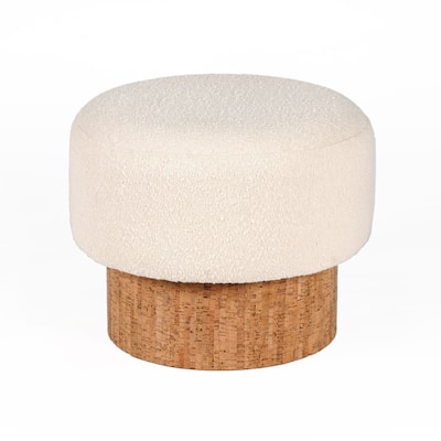 Jubilee 16" Tall Accent Stool, Cream