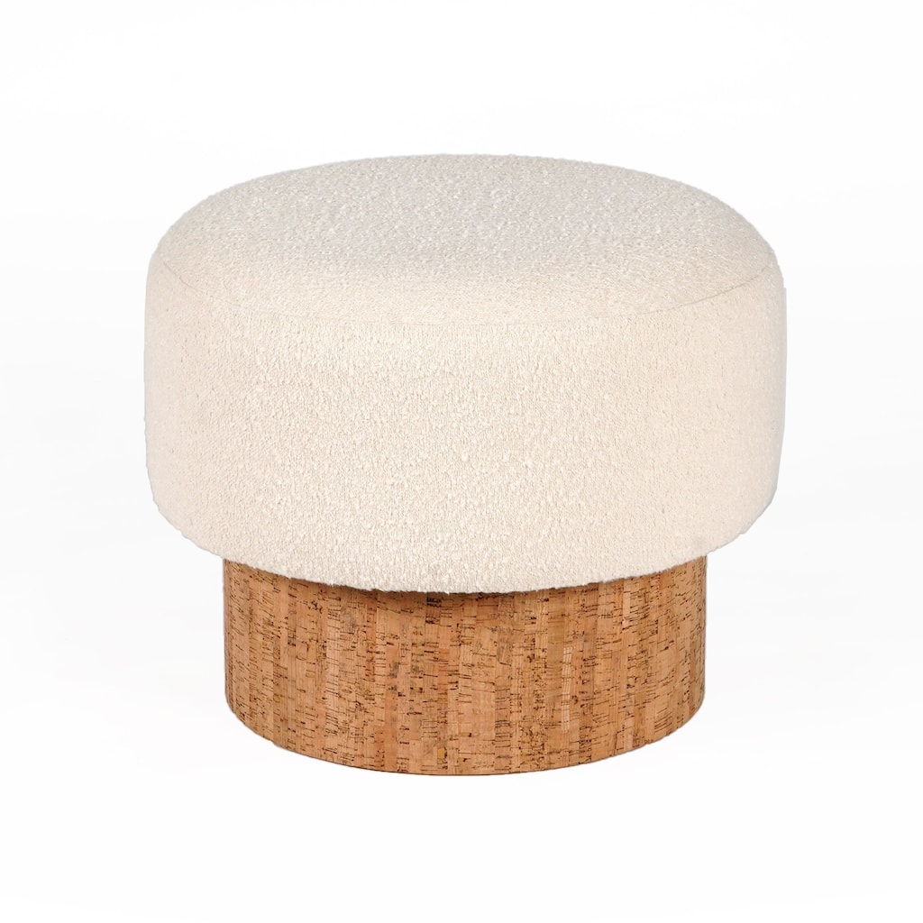 Jubilee 16" Tall Accent Stool, Cream