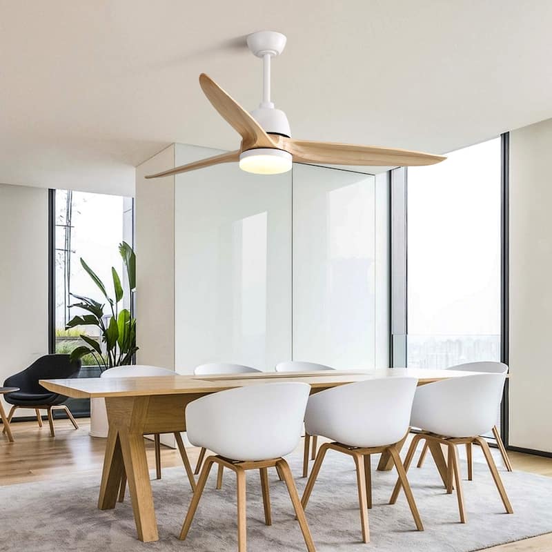56 Inch Ceiling Fan Light With 6 Speed Remote Energy-saving DC Motor