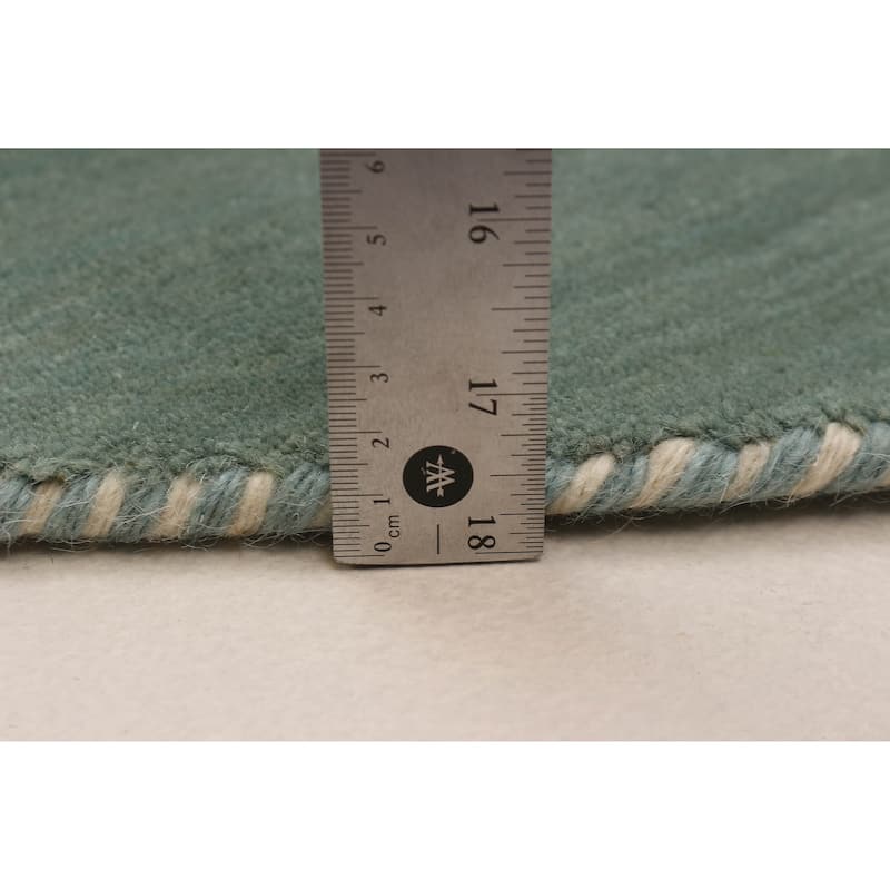 Kashkuli Gabbeh Blue Rug 6'6" x 6'6" - 6'6 x 6'6