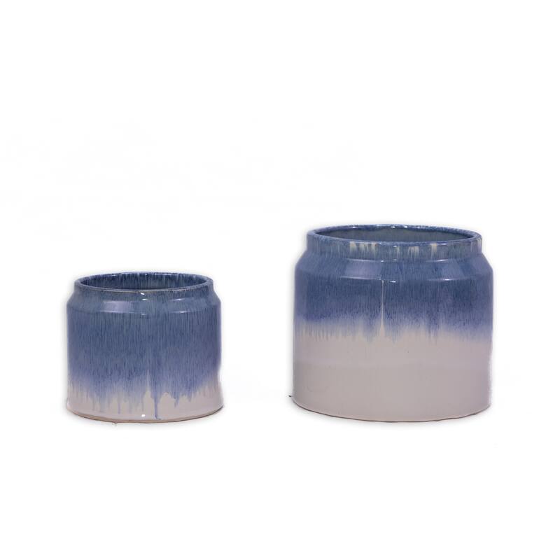 Modern Ceramic Flowerpot (Set of 2)