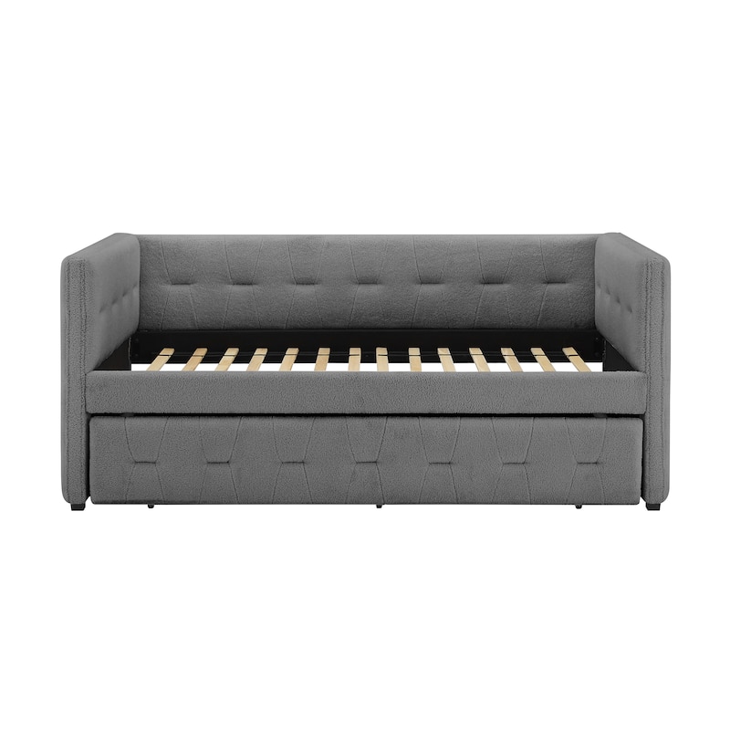 Corvus Somme Tufted Upholstered Daybed with Trundle