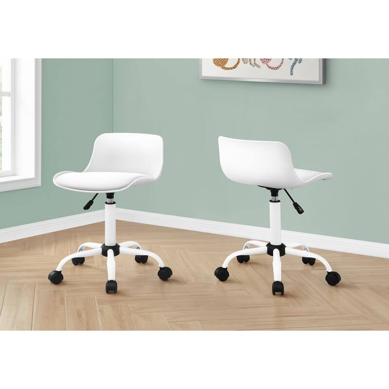 Adjustable Ergonomic Office Chair for Kids, Swivel and Mobile, with Superior Back Support and Comfortable Seat.