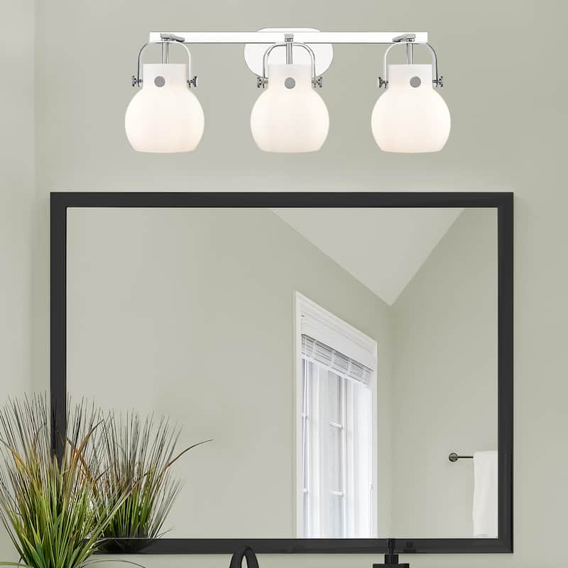 Innovations Lighting 423-3W-10-27 Pilaster II Sphere Vanity Pilaster